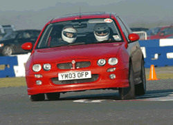 Suzy Dignan on a tight line at Bedford Autodrome